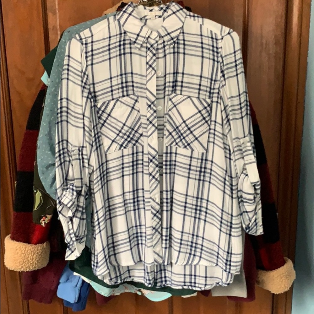 Plaid Button down